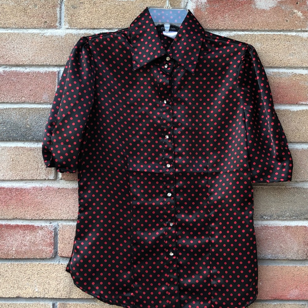 New! Black with Red Polka dots!